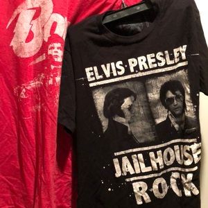 Bowie & Elvis Presley T-Shirts
